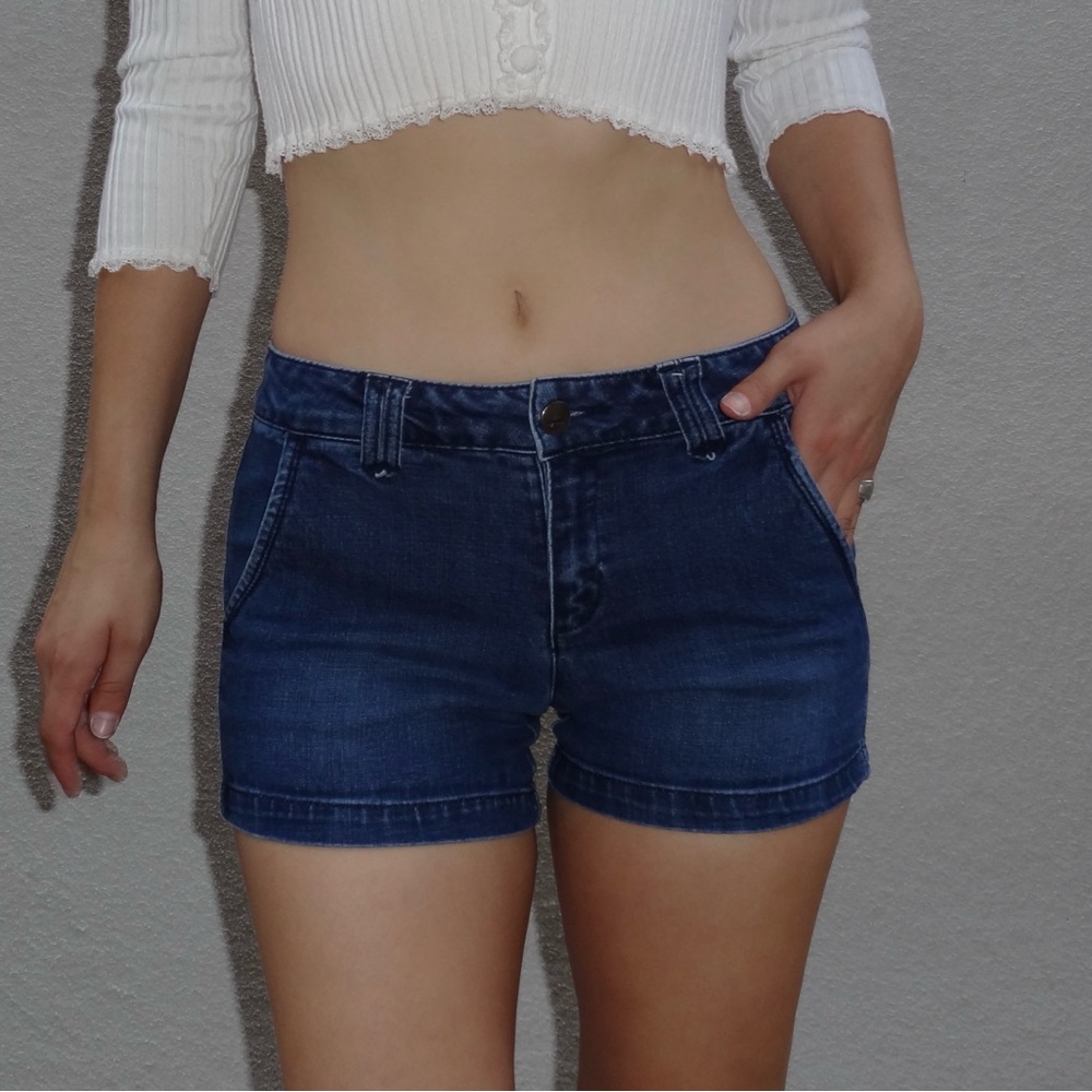 Harper Dark Blue Jean Shorts
